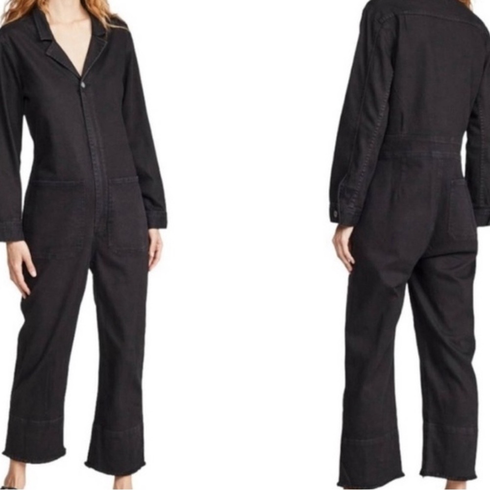 AYR Denim Coverall Jumpsuit - Black S